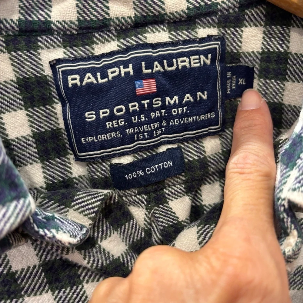 Ralph Lauren Sportsman Flannel Shirt Men's XL